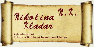 Nikolina Kladar vizit kartica